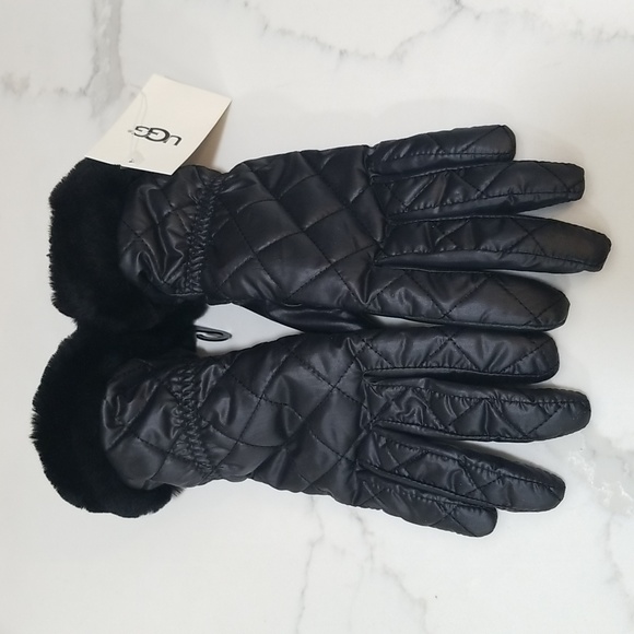 UGG Accessories - NWT UGG Australia Quilted All Weather  Gloves-Touch Screen-S/M Genuine Shearling